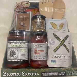 Bueno Cucina Gift Tray, includes ceramic dish, Italian inspired gourmet selectio